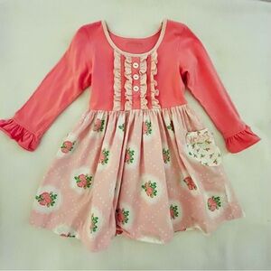 Eleanor Rose Pink Vintage Rose Rhonda Dress